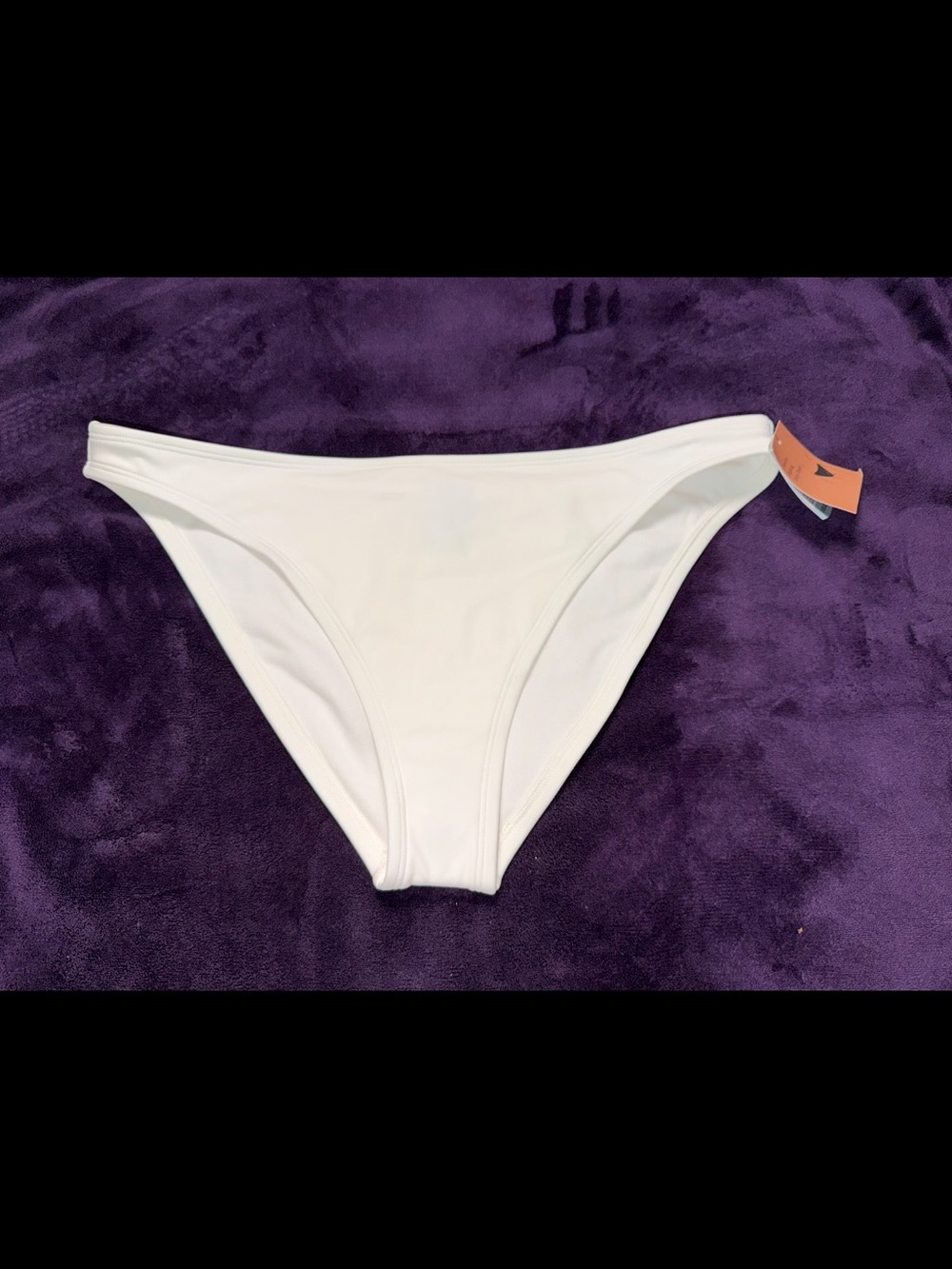 Shade & Shore White Bikini Bottoms XL 16 NWT Low Rise High Leg Extra Cheeky